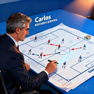 首席足球顾问Carlos，前西甲球探，分析战术
